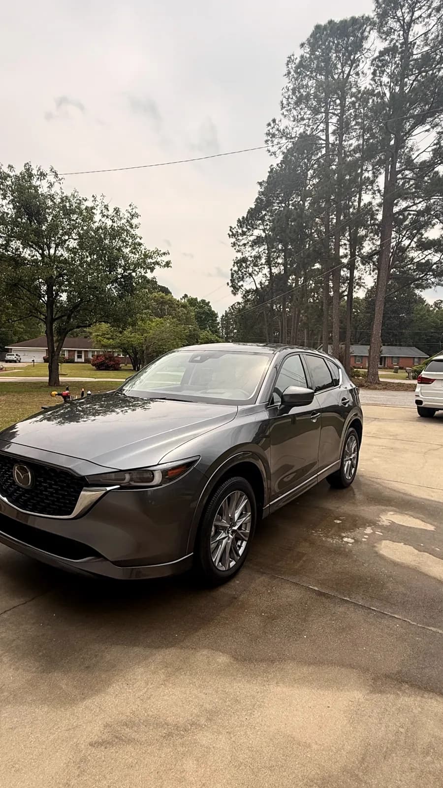 Detailed Mazda, front three-quarter
