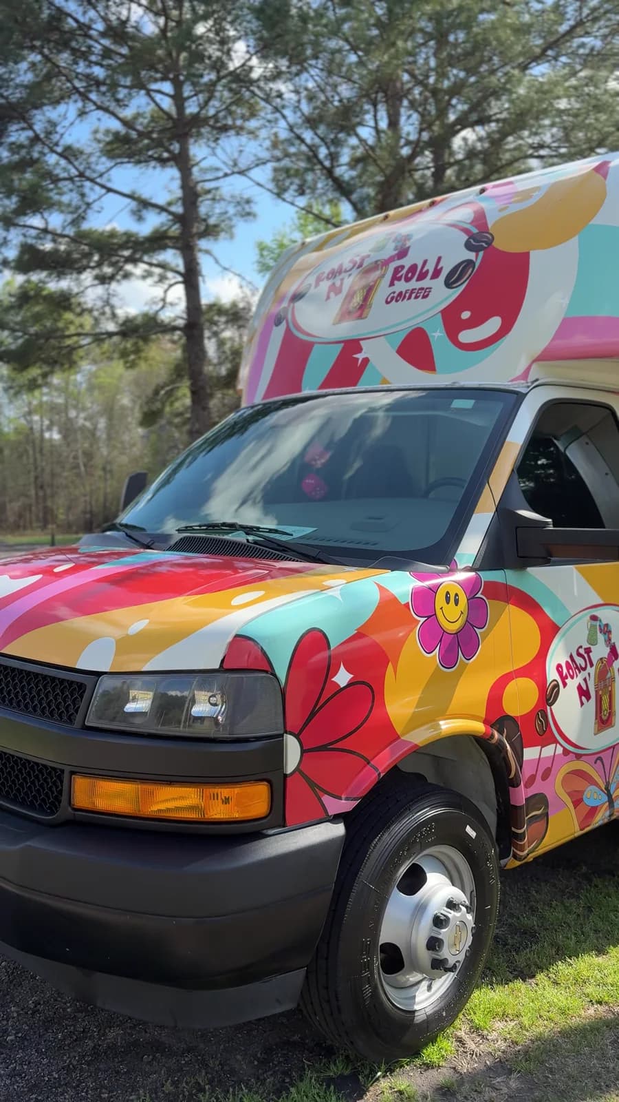 The local Roast and Roll coffee truck, detailed by Evans Elite Detailing